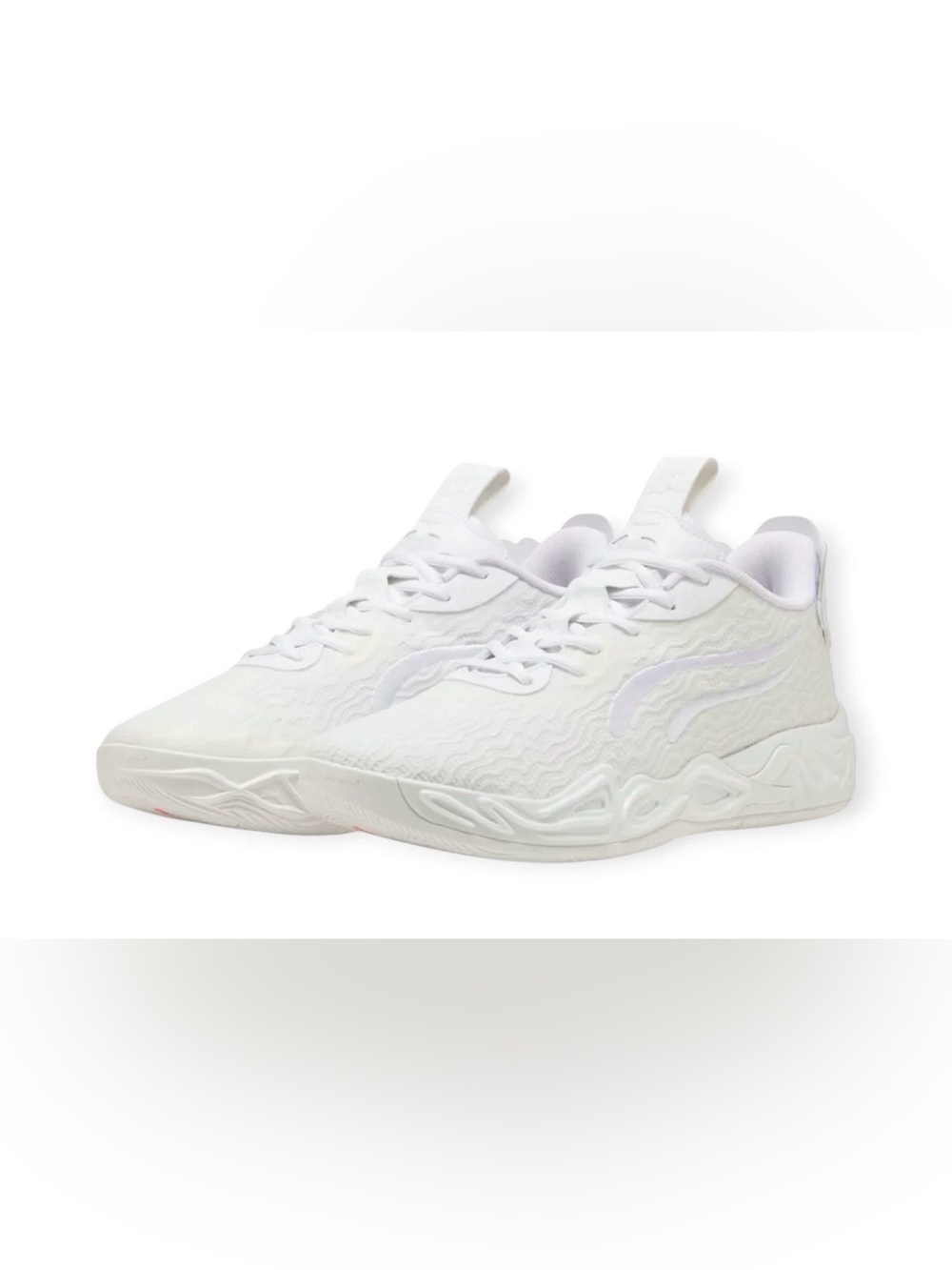 PUMA LaMelo Ball MB.04 Lo Ice Basketball White Shoes, Men’s Size 9 - New